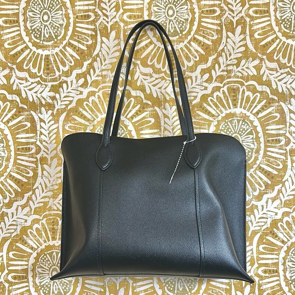 Furla Vittoria Black Calfskin Leather Medium Tote Bag in Nero $388 SOLD OUT - Picture 5 of 12